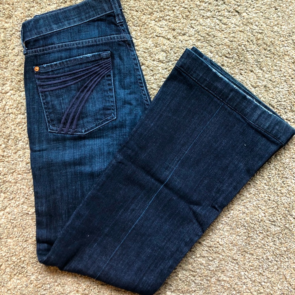 7’s- for all Mankind, size 27, inseam 34, flare